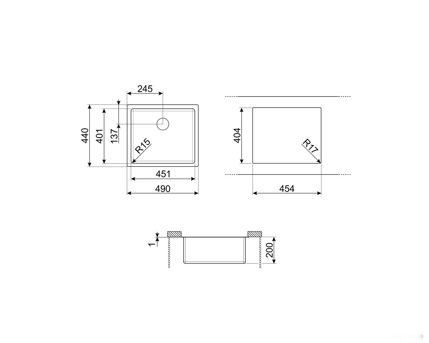 Кухонная мойка Smeg VFU45SFR, фото 2
