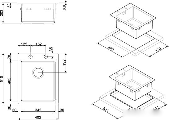 Кухонная мойка Smeg LFT34RS, фото 2