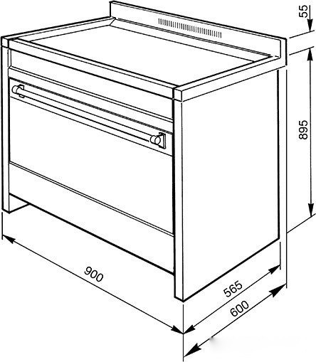 Кухонная плита Smeg A1-9, фото 11