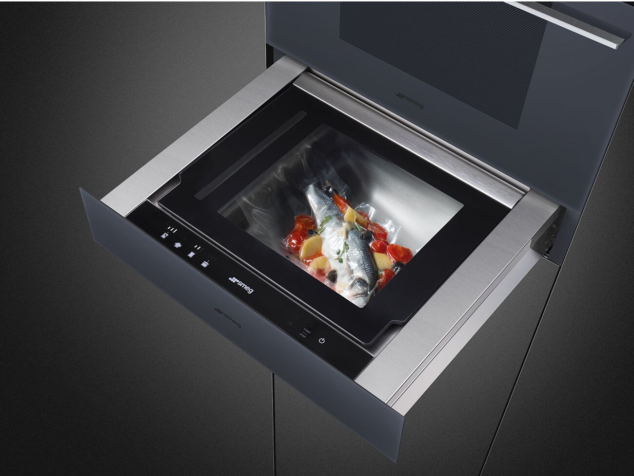 Однокамерный вакуумный упаковщик Smeg Linea CPV115G, фото 5