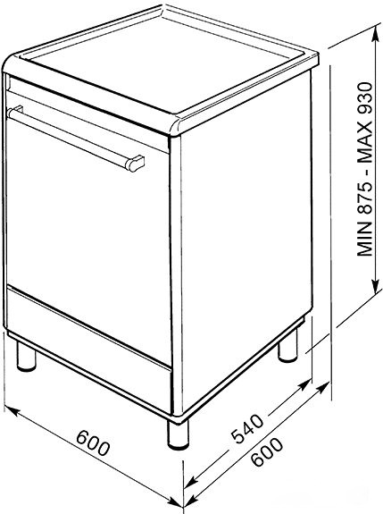 Кухонная плита Smeg CX68CM8, фото 3