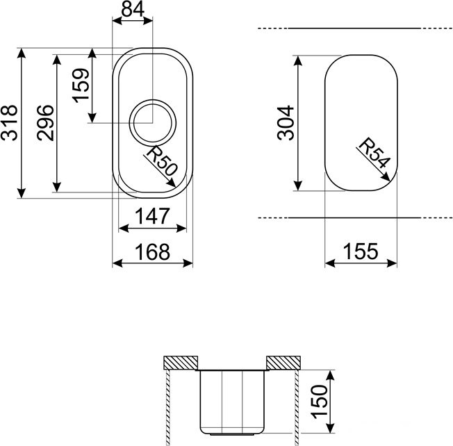 Кухонная мойка Smeg UM15, фото 2