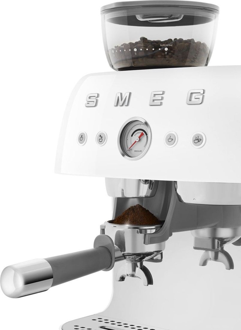 Рожковая кофеварка Smeg EGF03WHEU, фото 6