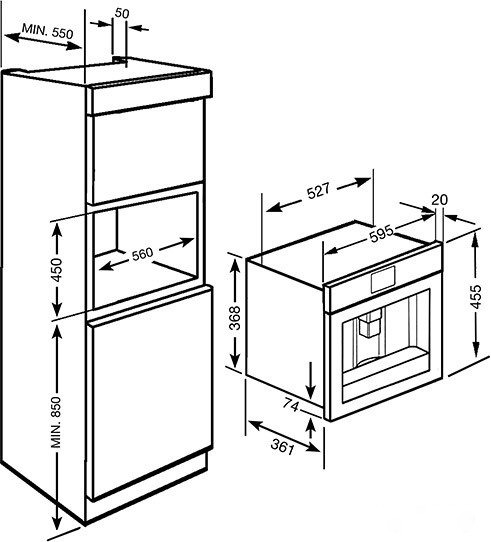 Кофемашина Smeg CMS8451A, фото 3