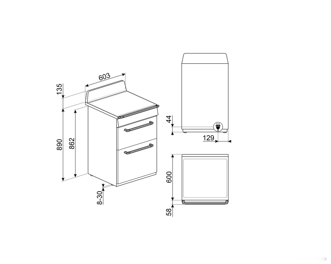 Кухонная плита Smeg TR62IP2, фото 2