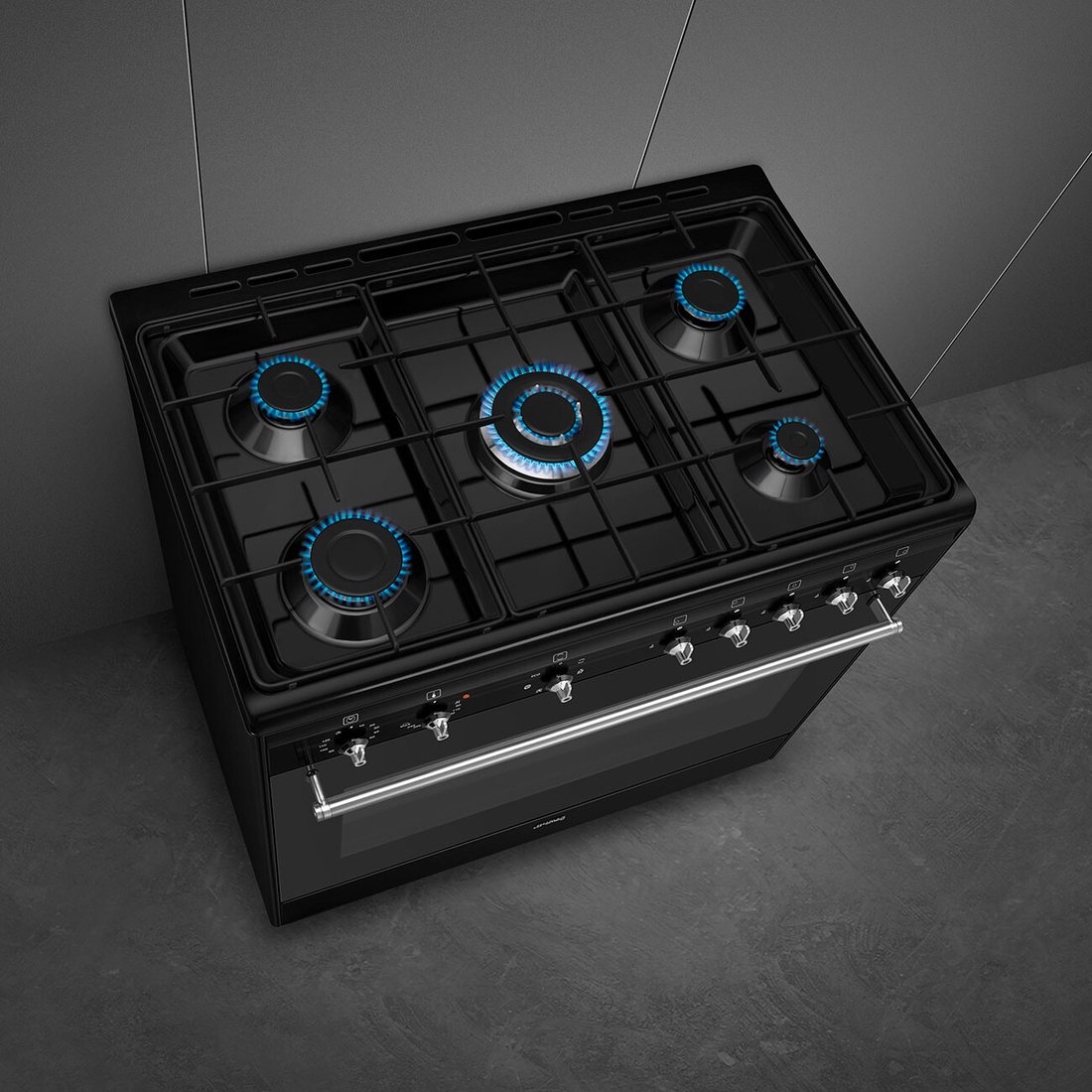 Кухонная плита Smeg CX91GMBL, фото 8