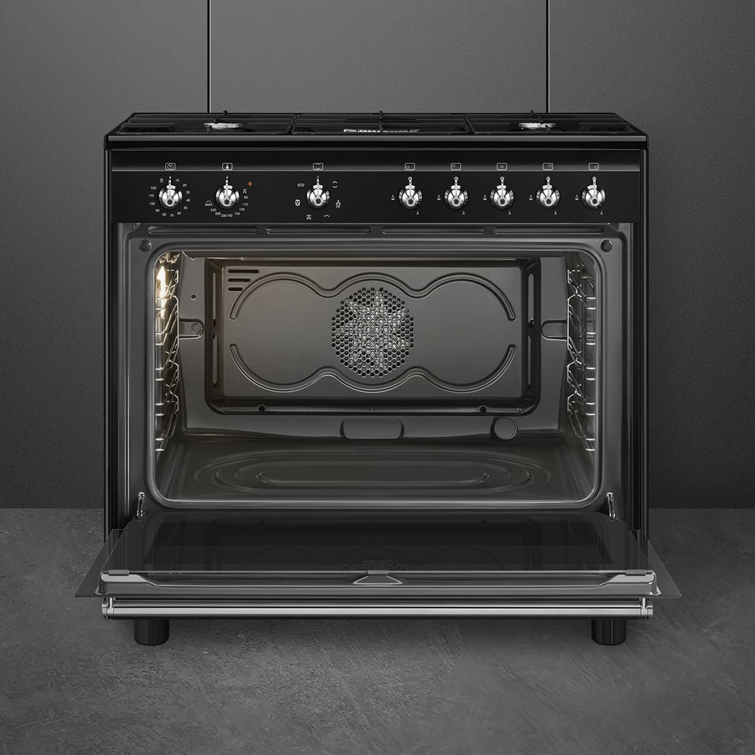 Кухонная плита Smeg CX91GMBL, фото 3