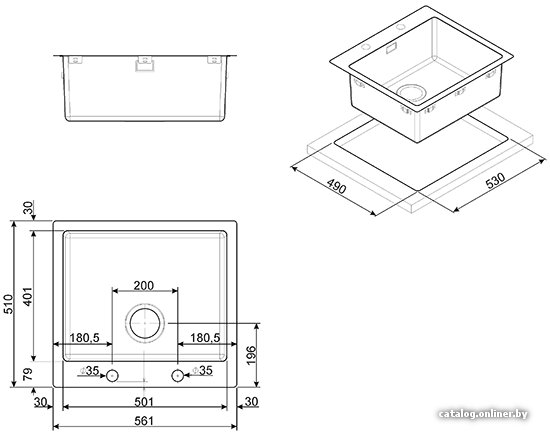 Кухонная мойка Smeg LFT50RS, фото 2