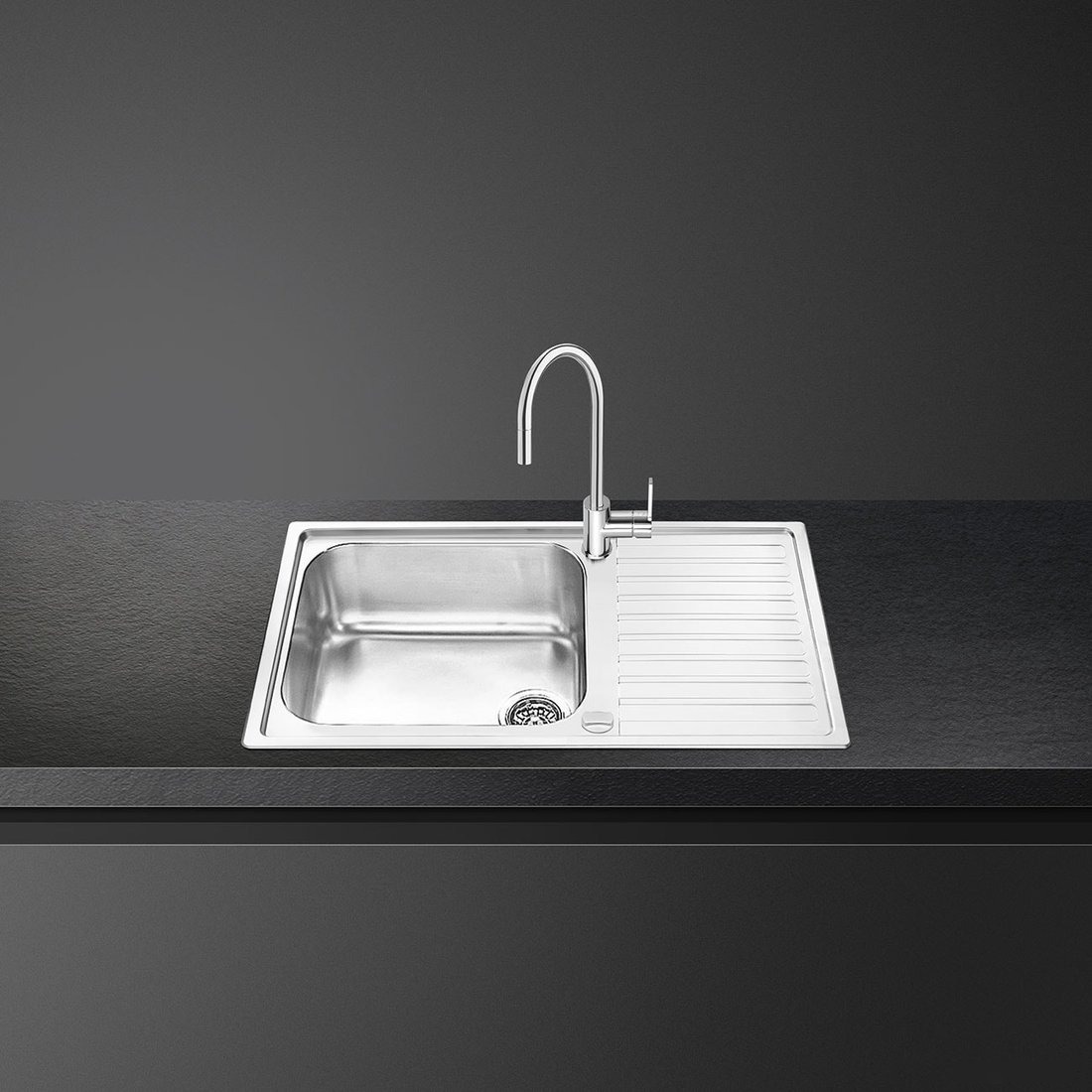 Кухонная мойка Smeg LGR861-2, фото 3