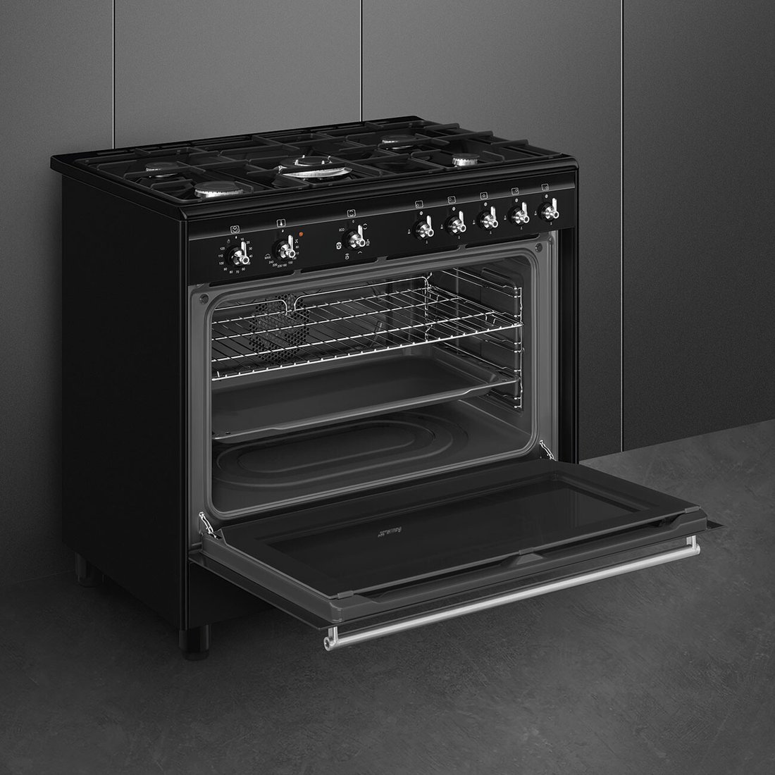 Кухонная плита Smeg CX91GMBL, фото 5
