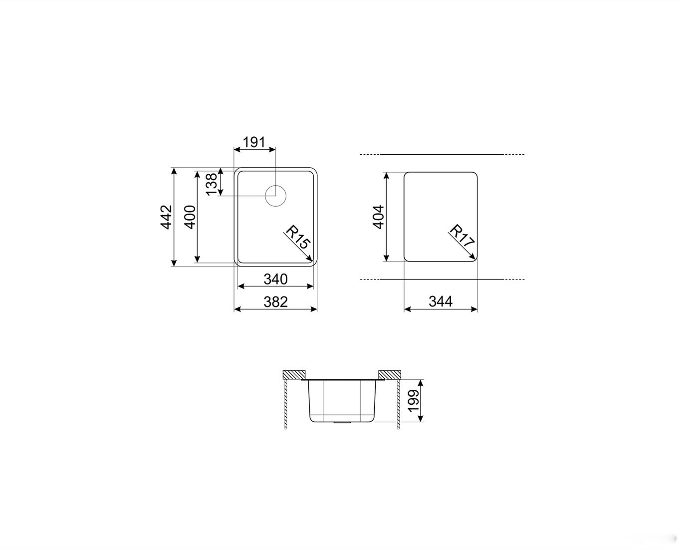 Кухонная мойка Smeg VSTR34BRX, фото 2
