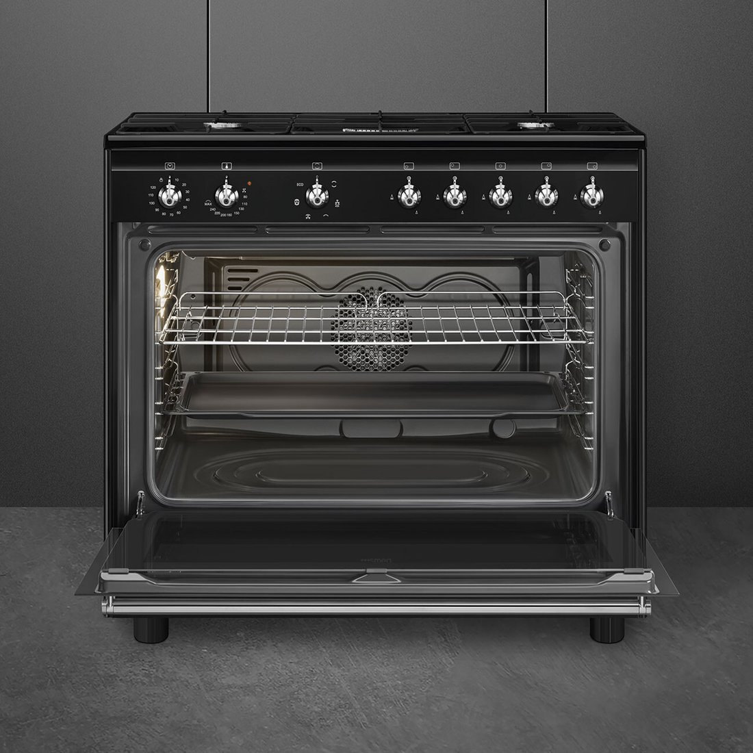 Кухонная плита Smeg CX91GMBL, фото 2