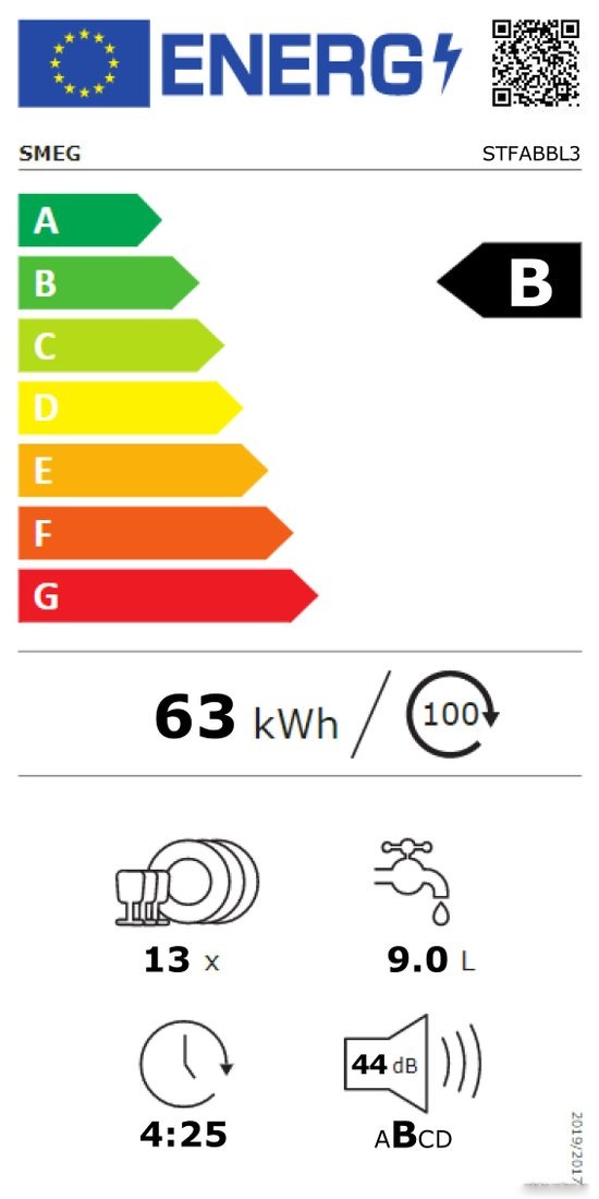 Отдельностоящая посудомоечная машина Smeg STFABBL3, фото 4