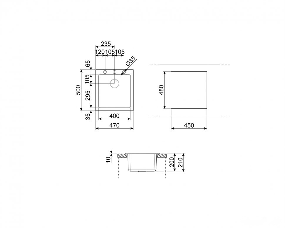 Кухонная мойка Smeg VZ45B, фото 2