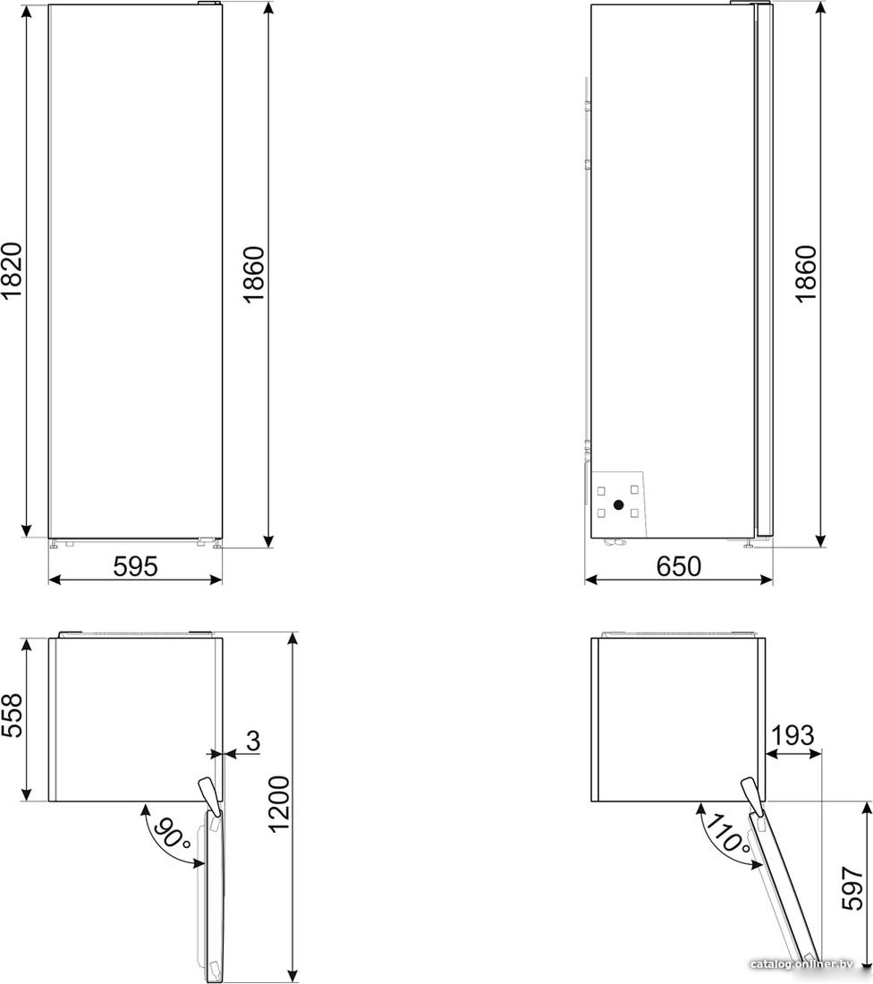 Морозильник Smeg FF18EN2HX, фото 4
