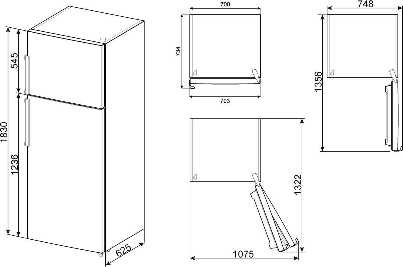 Холодильник Smeg FD70FN1HM, фото 2
