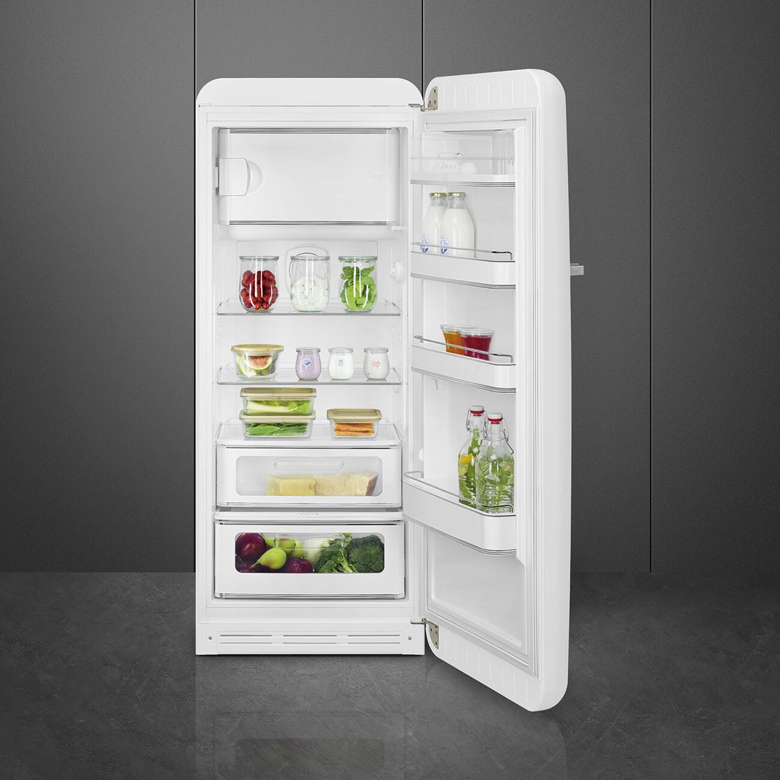 Однокамерный холодильник Smeg FAB28RWH6, фото 2