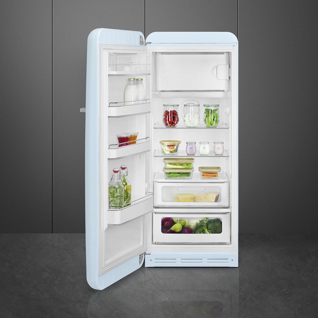 Однокамерный холодильник Smeg FAB28LPB6, фото 3