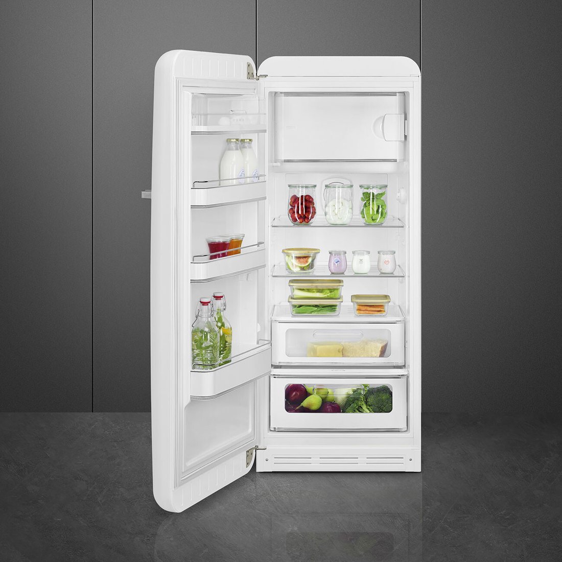 Однокамерный холодильник Smeg FAB28LWH6, фото 2