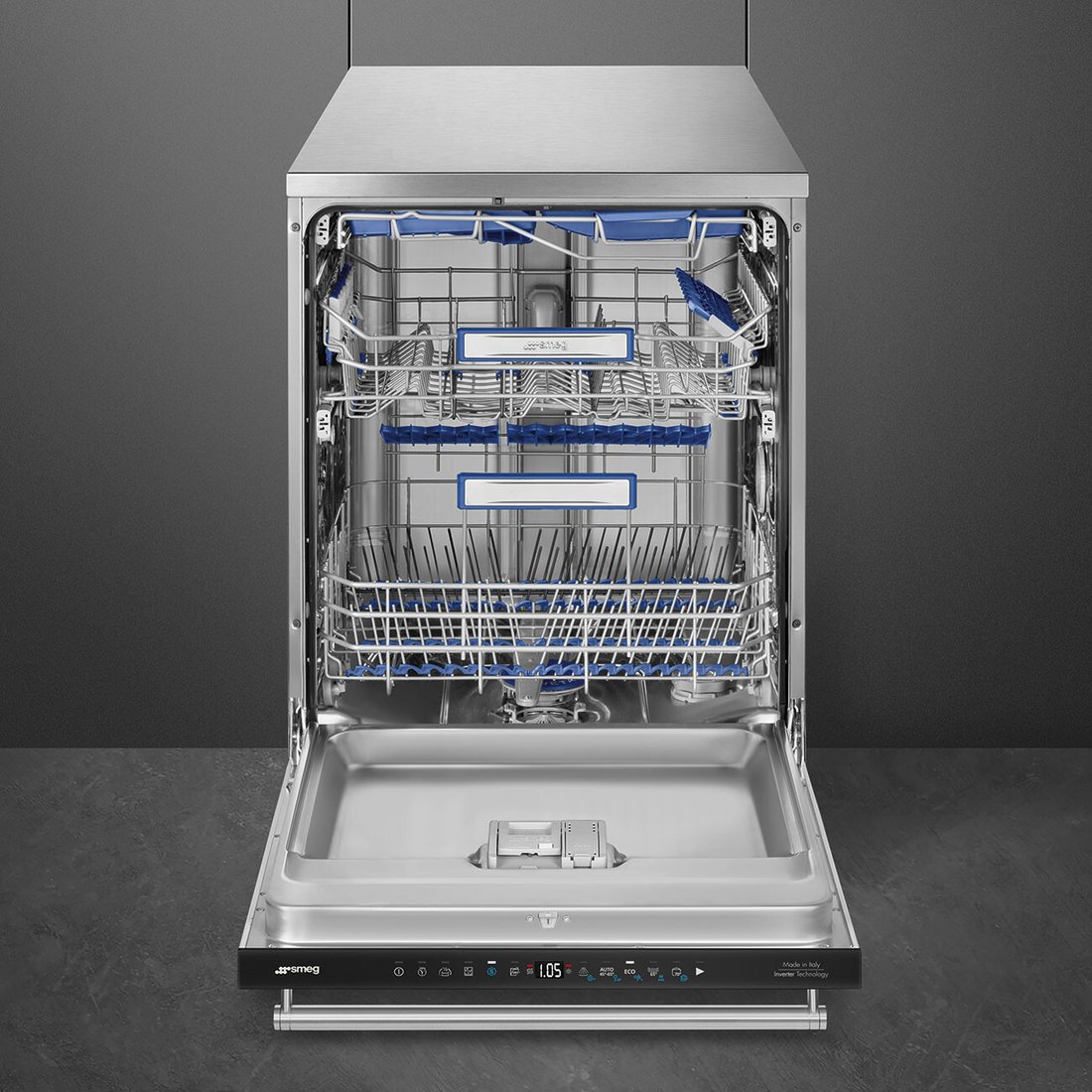 Отдельностоящая посудомоечная машина Smeg LVS345BQSTX, фото 4