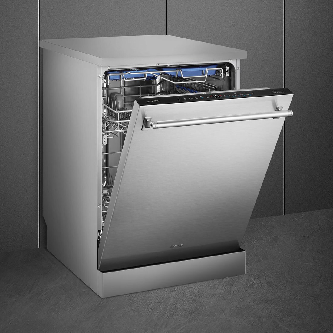 Отдельностоящая посудомоечная машина Smeg LVS345BQSTX, фото 5