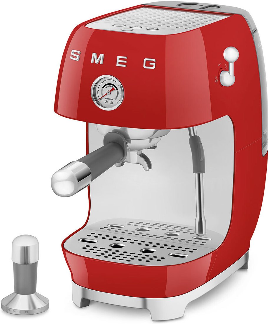 Рожковая кофеварка Smeg ECF03RDEU, фото 4
