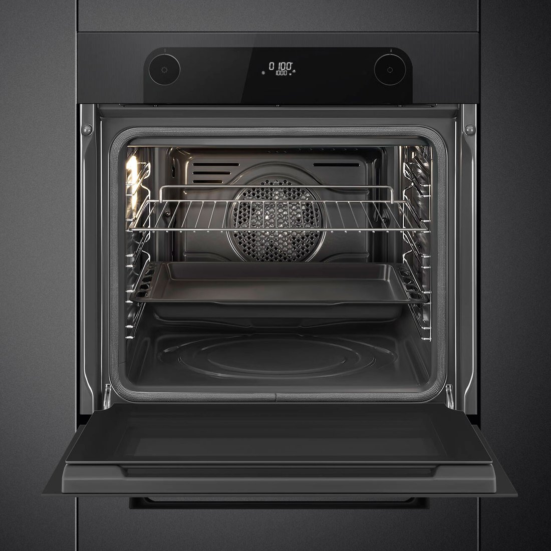 Электрический духовой шкаф Smeg SFP6201TBI, фото 2