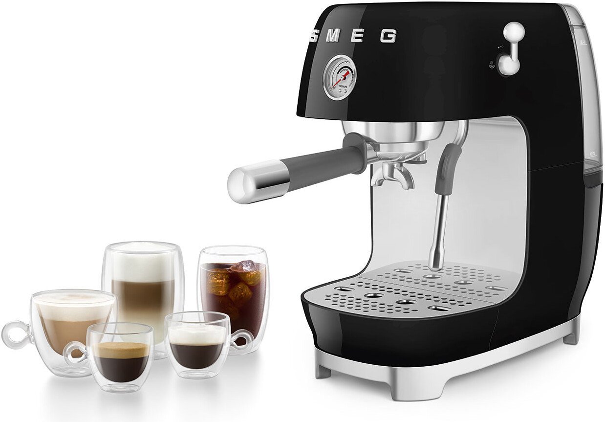 Рожковая кофеварка Smeg ECF03BLEU, фото 2