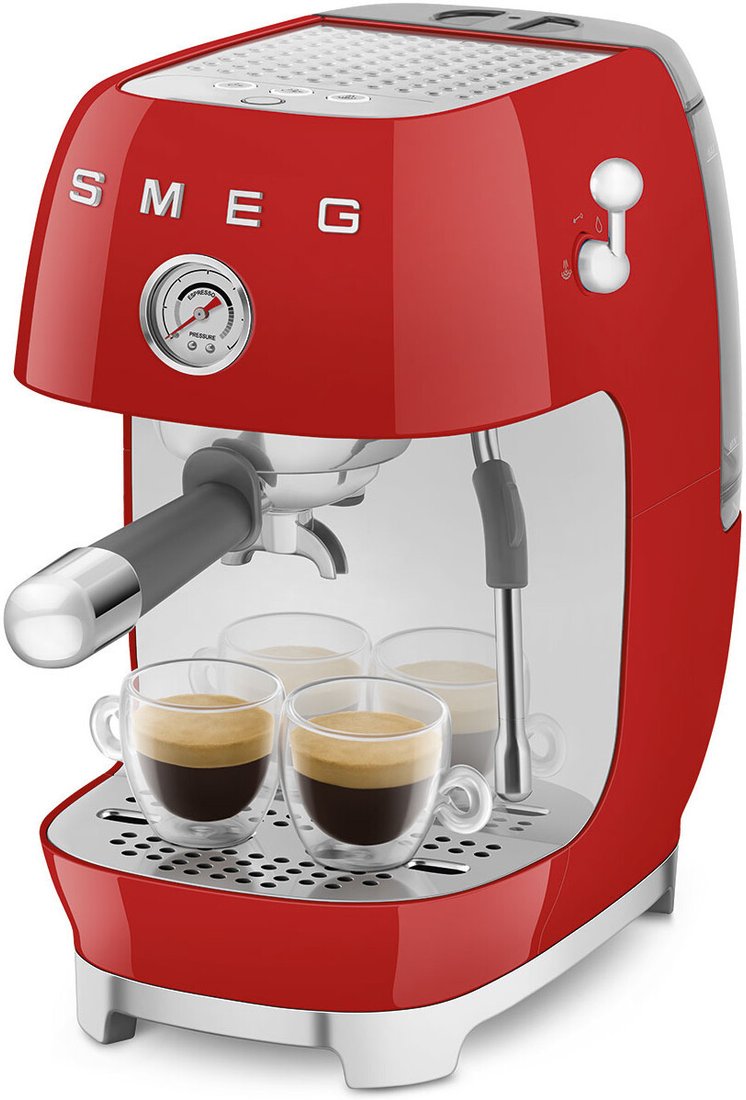 Рожковая кофеварка Smeg ECF03RDEU, фото 6