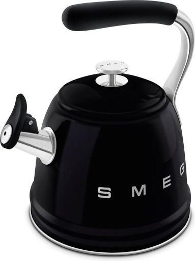 Чайник со свистком Smeg WKF01BL, фото 1