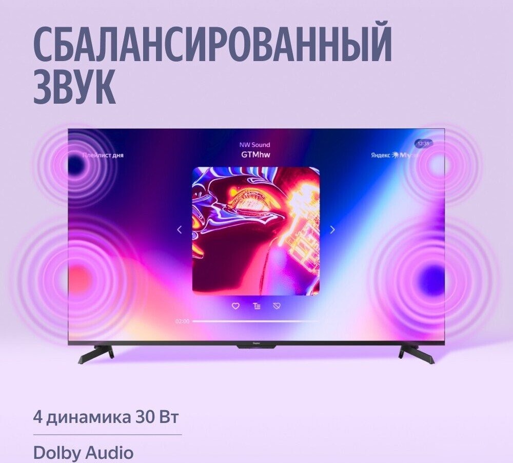 Телевизор Яндекс ТВ Станция MiniLED с Алисой 55, фото 13