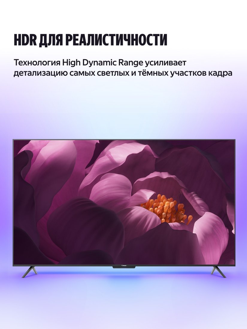 Телевизор Яндекс ТВ Станция Бейсик QLED с Алисой 50 YNDX-00079B, фото 8