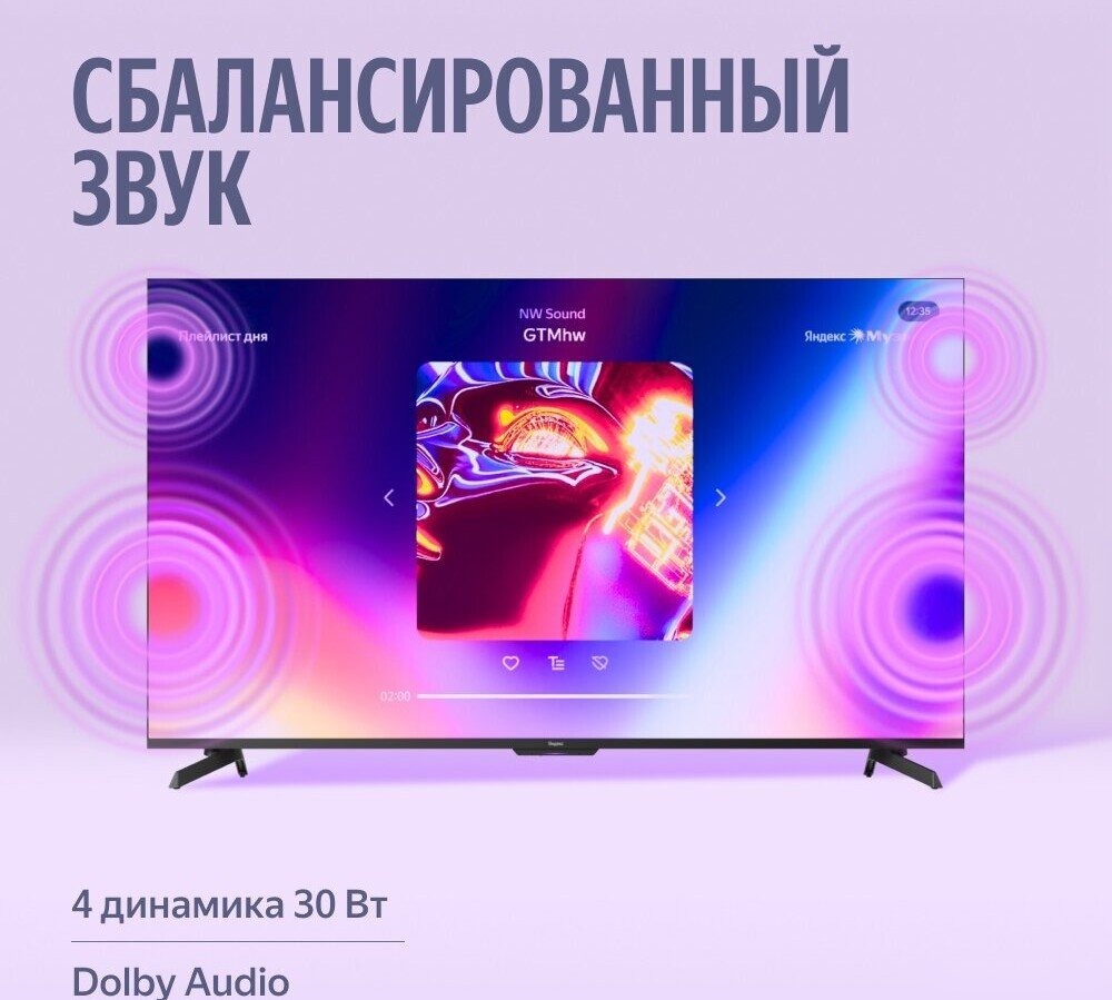 Телевизор Яндекс ТВ Станция MiniLED с Алисой 65, фото 13