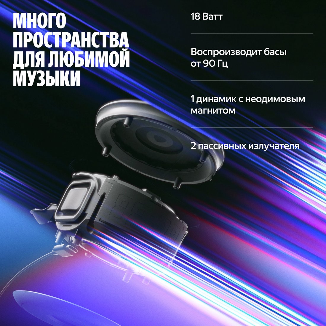 Умная колонка Яндекс Станция Мини 3 Про (зеленый), фото 8