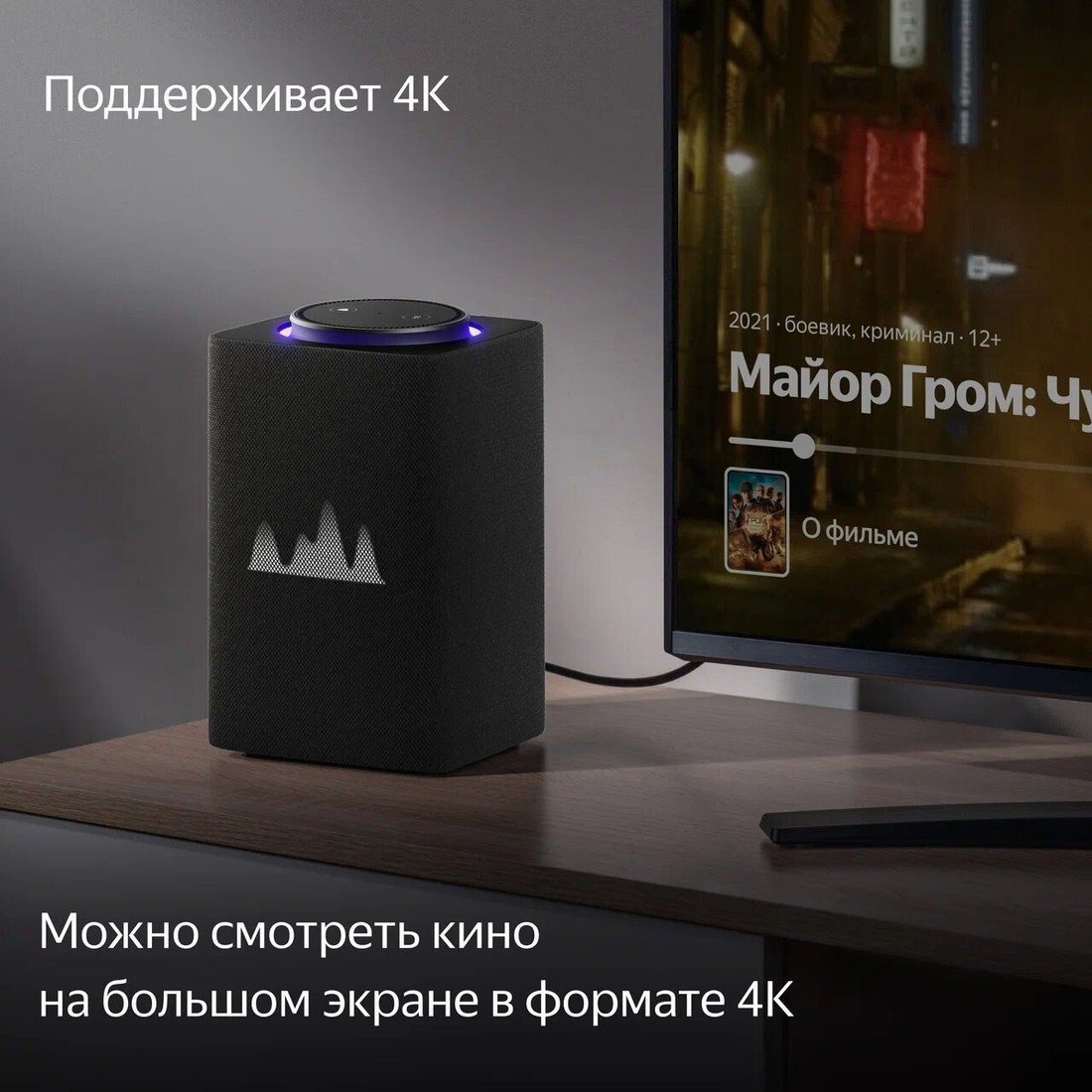 Умная колонка Яндекс Станция Макс (с хабом умного дома Zigbee, графит), фото 5