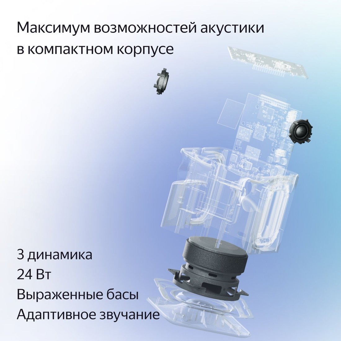 Умная колонка Яндекс Станция Миди (изумрудный), фото 4