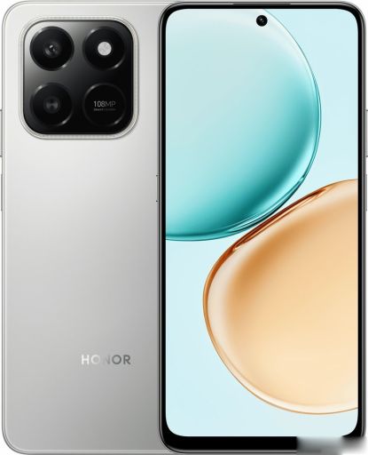 Телефон HONOR X7d LGN-LX1 8GB/128GB международная версия (метеорное серебро), фото 1