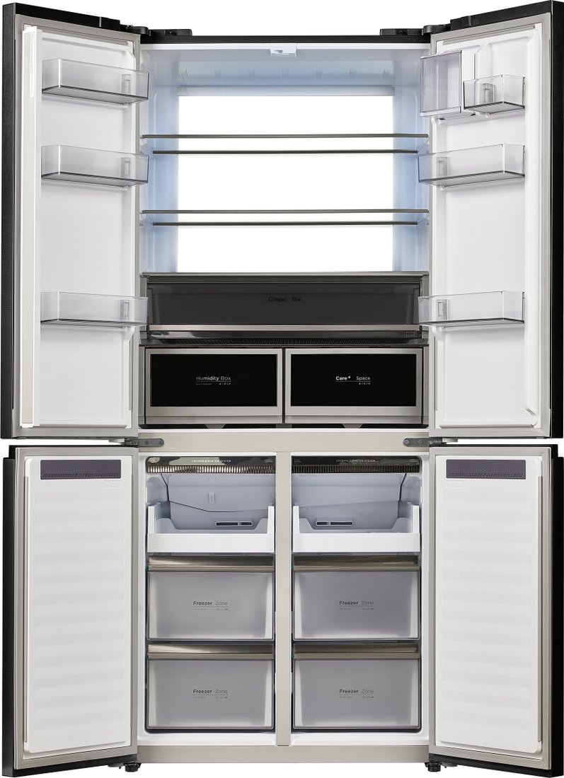 Четырёхдверный холодильник MAUNFELD MFF190NFDB Matt Inverter, фото 4