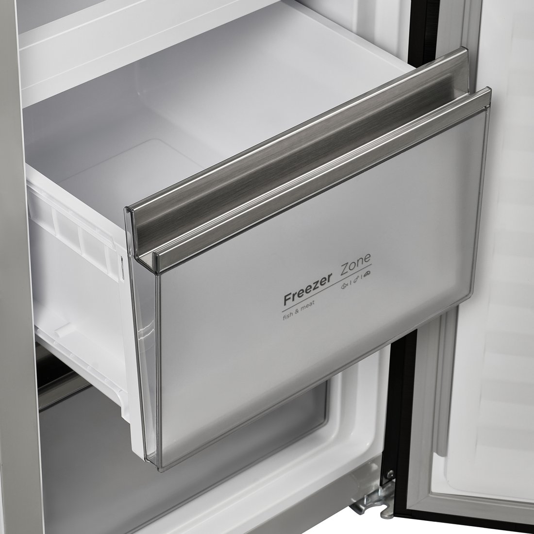 Четырёхдверный холодильник MAUNFELD MFF190NFDPW Matt Inverter, фото 14