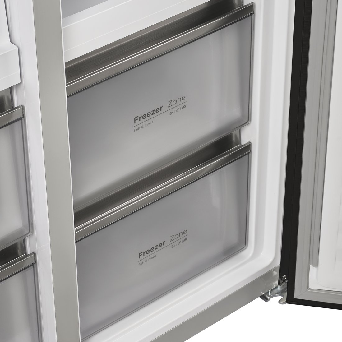 Четырёхдверный холодильник MAUNFELD MFF190NFDB Matt Inverter, фото 13