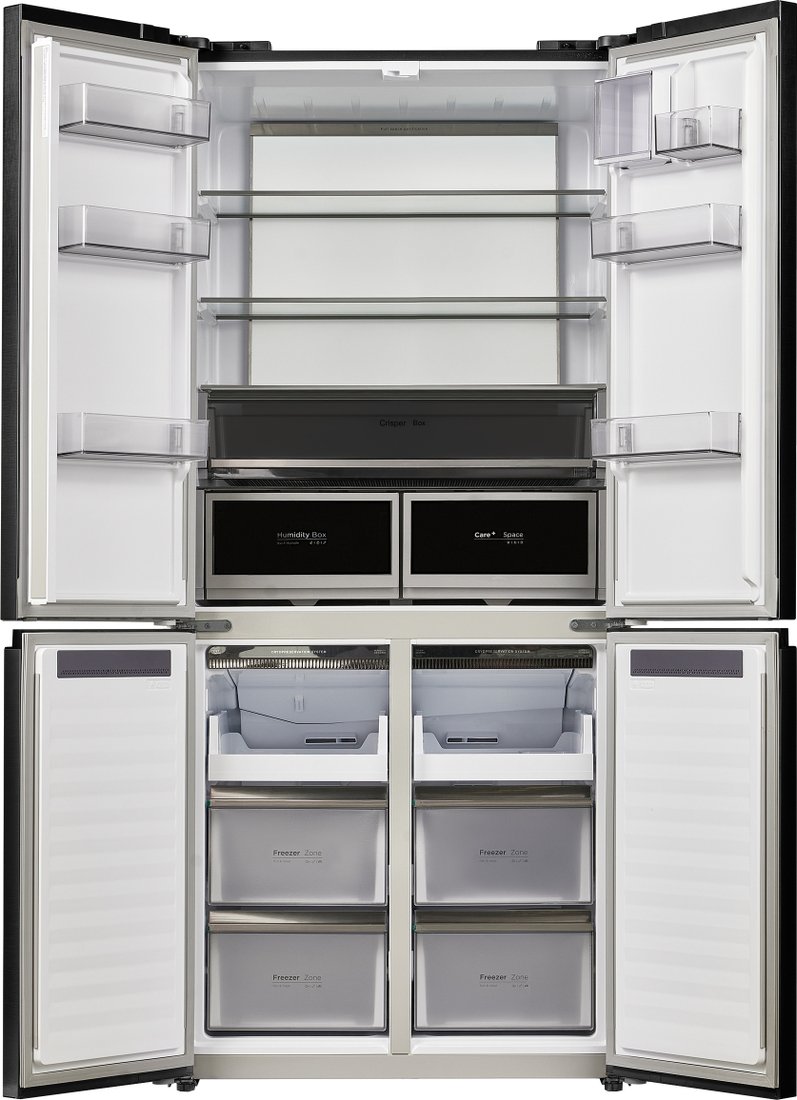 Четырёхдверный холодильник MAUNFELD MFF190NFDB Matt Inverter, фото 3