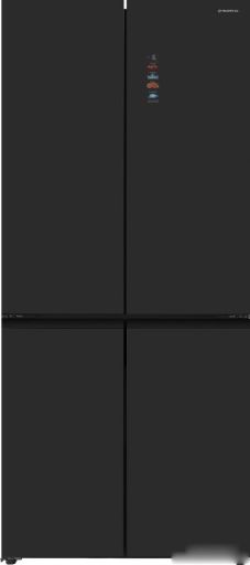 Четырёхдверный холодильник MAUNFELD MFF190NFDB Matt Inverter, фото 1