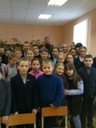 Встреча учащихся с отцом Виталием (представитель Православной Белоруской Церкви)