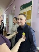 Праздничная линейка, посвященная окончанию I четверти