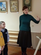 Посещение выставочного зала  (выставка "Свет икон") государственного учреждения культуры "Краеведческий  музей г. Ельска"