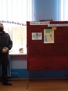 Встреча учащихся с участковым инспектором ИДН Калинковичского РОВД капитаном милиции Фроловым И. И.