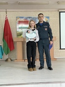Поздравляем Марию из 9 класса, занявшую 3 место на районном этапе "Школа БЕЗопасности"