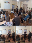 07.02. 2023 Сустрэча з выпускнікамі нашай школы, гутарка з студэнтамі ДУ "Мазырскі палітэхнічны каледж"
