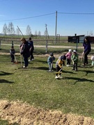В детском саду прошла акция «Чистый двор» совместно с родителями.