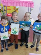 Аппликация "Весенние цветы"